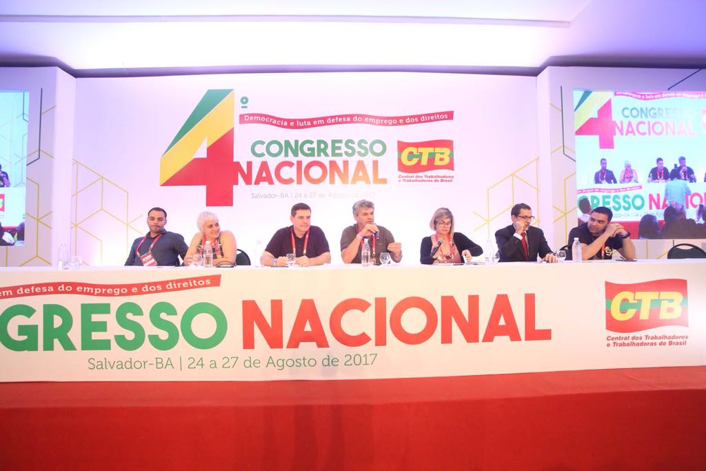 Congresso da CTB discute reformas trabalhista e da Previdência