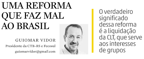 Uma reforma que faz mal ao Brasil